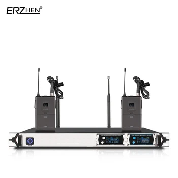 Microfon Wireless Nou U8000GT2 UHF cu 2 Canale Frecvență Fixă + Dinamic Ecran + K + Microfon Profesional