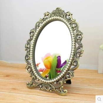 Mică oglindă de machiaj permanent oglindă doamna masă dulap oglindă de epocă espelho maquiagem espejos specchio miroir J014