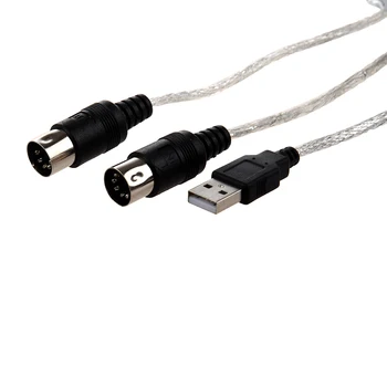 MIDI USB ÎN AFARĂ de Cablu de Interfață Cablul Convertor PC la Tastatură Muzică Adaptor