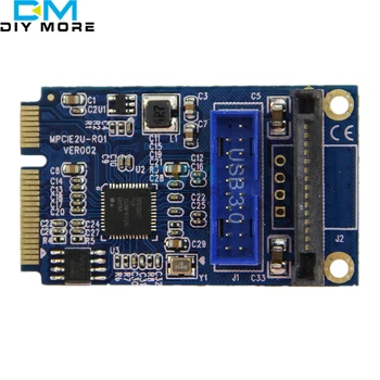 Mini PCI-E pentru USB Adaptor PCIE să 19Pin SATA Dual USB3.0 Mini Card De Expansiune