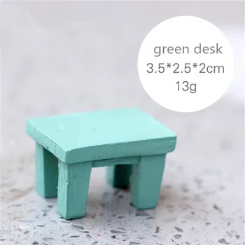 Mini stil vintage birou și scaun/6pcs/3 culori/Zână grădină/material DIY/bonsai/terraium decor/iubitorii de copii/cadouri/