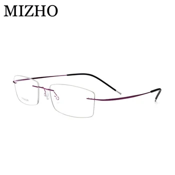 MIZHO Brand Super Optic Rama de Ochelari Femei de Afaceri de tip Boutique Dreptunghi ochelari Cadru B Titan Puternic, Durabil 2018