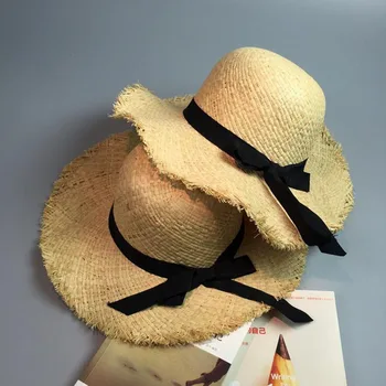 Moda de vara Pălării de Soare pentru Femei flori florale de pe Litoral Shell Margine Largă Rafie Pălărie de Paie de Cauzalitate Capace pliat Doamna Soare Capac