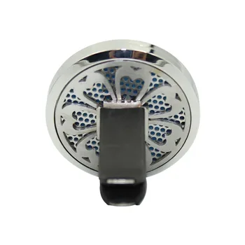 Moda din Oțel Inoxidabil Magnet Rotund Aromoterapie Auto Vent Clip 38mm Ulei Esențial Parfum Auto Difuzor Medalion Pentru Aerisire Clip