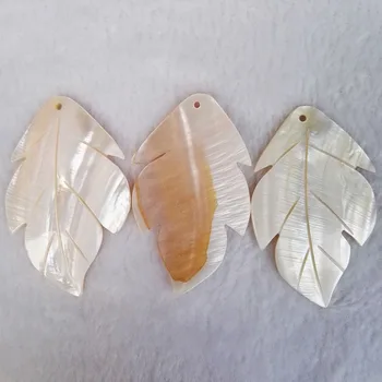 Moda naturale shell frunzele Plantelor farmece pandantive colier pentru a face bijuterii Cercei Colier accesorii 6Pcs/lot en-gros