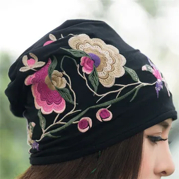 Moda Primavara Toamna Femei Pălărie Bandane Chineză Stil Vintage Capac Broderie De Sex Feminin Pălării Beanie Imbracaminte Casual Harajuku Capace
