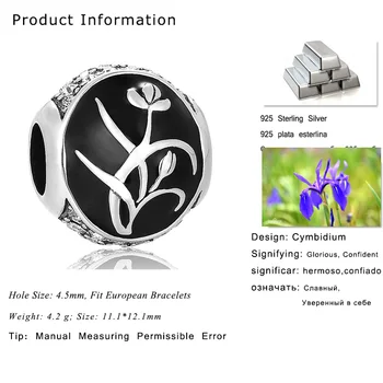 Moda Stil Chinezesc Argint 925 Email Farmecele Se Potrivesc Șarpe Brățară Semnificând Glorios Încrezător Brand Aimili D191-15