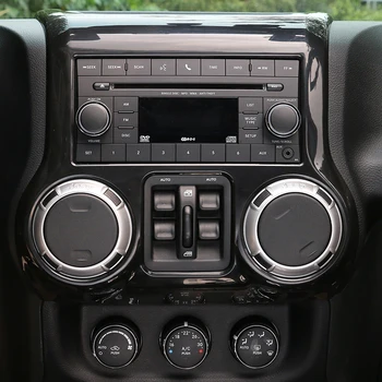 MOPAI 4 Culoare Interior Masina Centru de Bord Consola de Aer Condiționat Decor Acoperi Autocolante Pentru Jeep Wrangler 2011 Până Styling Auto