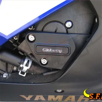 Motor de motocicleta Caz de Paza Protector de Acoperire GB de Curse Pentru Yamaha R6 2006-2016 Negru