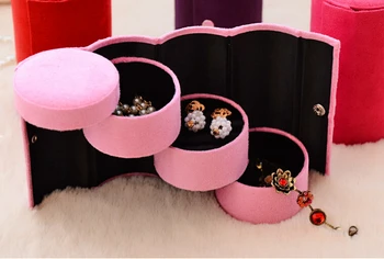 Multi Strat Caseta de Bijuterii Pentru dulap alcătuiesc Organizator Bijuterii Caz de Afișare Cutie de Depozitare Organizator Cosmetice Cadou Pentru Fata
