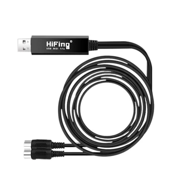Muzica-S-HiFing USB ÎN AFARĂ de Interfață MIDI Convertor/Adaptor cu 5-PIN DIN Cablu MIDI pentru PC/ Laptop/ Mac