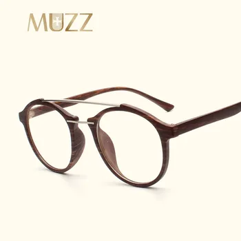 MUZZ Lemnului Rotund Rama de Ochelari de Moda Noua Miopie Femei Bărbați Ochelari, ochelari, Rame Optice, Rame de Ochelari Super lig