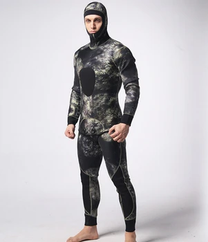 MYLEGEND 2 buc/set Costum de Camuflaj Pentru Spearfishing 3mm Neopren Scuba Diving Costum Pentru Bărbați Corp Plin de Înot Umed