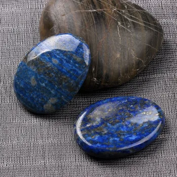Naturale Albastru Lapis Lazuli vă faceți Griji Piatra Cristale Reiki de Vindecare Chakra Degetul mare de Piatră WS0016