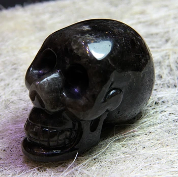 NATURALE CUART Fumuriu CRISTAL Sculptate Craniu de Cristal, Cristal de Vindecare
