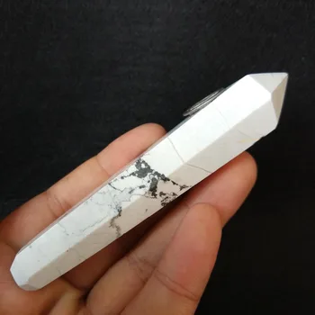 Naturale de cuarț alb Turcoaz bagheta punct de cristal pipe pentru cadou de nunta bagheta pentru a trata