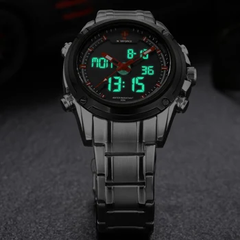 NAVIFORCE Militare Ceasuri Sport Barbati din Oțel Inoxidabil Moda de Lux de Brand Digital Cuarț Analogice Ceasuri Relogio Masculino