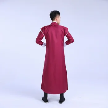 Național Roșu Hanfu Costum pentru Bărbați Tradiționale Dinastiei Tang Îmbrăcăminte pentru Scenă de Cosplay de dansuri Populare Costum