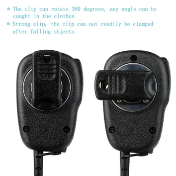 Negru 2pin ASV MIC Difuzor Microfon R-312 PU Sârmă Pentru Motorola GP68/GP88/GP300 Pentru TYT TC-500/TC-600/TC-700 Comunicador C9021M