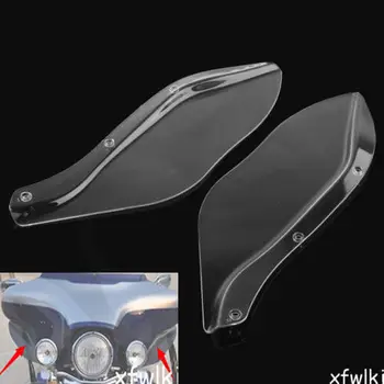 Negru de Plastic Clar Aripă Laterală Parbriz Deflectorului de Aer Pentru Harley Touring FLHR FLHT FLHX 96-13