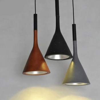 Negru/Maro/Gri/Alb Lampa de Rășină Pandantiv Corpuri de iluminat pentru Bucatarie Restaurant Bedroom Loft Nordic Moderne de Design Celebre PLL-721