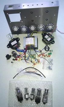 Nobsound DIY 6P3P Home Audio Amplificator Tub Caz de Calculator 6N8P Pură Set Complet Tub Amplificator de Asamblare DIY Kituri de 8W+8W AC110V/220V