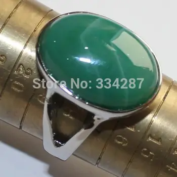 Noi 13X18MM model Neregulat de Argint Verde Agate Femei Cadou Inele de Dimensiune 7,8,9
