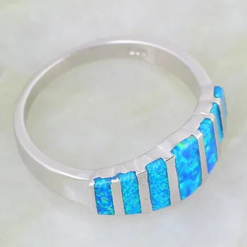 Noi 2017 Moda Bijuterii Inele pentru femei Albastru Opal Argint 925 Pline de bijuterii de Nunta inel de dimensiune 5 6 7 8 9 10 R613