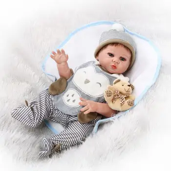 Noi 50cm Plin de Silicon Bebe Renăscut Baby Boy Păpuși Băieți Nou-născuți, Copii Papusa pentru Copil Duș Baie inainte de Culcare Jucarie Papusa Cadouri