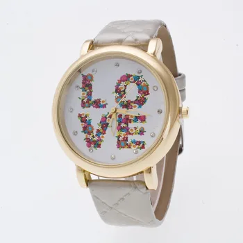 Noi aurie strălucitoare caz de flori Doamnelor ceasuri femei ceas de moda 2018 ceas pentru femei rochie de montre relogios femininos YL043