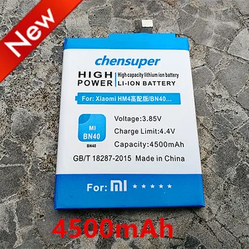 NOI chensuper 4500mAh BN40 Baterie pentru Xiaomi Redmi 4 Pro Baterie 3G RAM ROM 32G-a Ediție