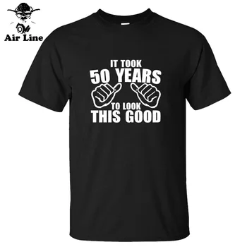 Noi de Vara A Luat 50 de Ani Pentru a Arata Acest Bine tricou Barbati din Bumbac Imprimat Scurt-maneca tricou