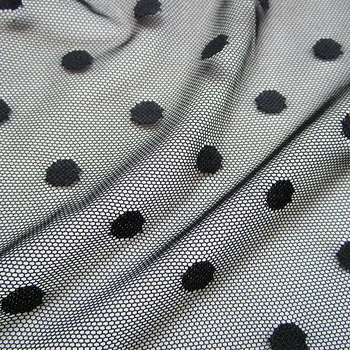 Noi francez tul moale tesatura dantelă sexy dot lenjerie de plasă tesatura de moda sexy mozaic tricou perspectivă rochii lungi de cusut fab
