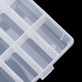 Noi Reglabile din Plastic Organizator 24 Compartiment de Depozitare Cutie de Cercei Bijuterii Bin Caz Container -A