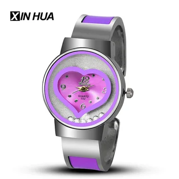Noi vindem Fierbinte XINHUA brățară ceas femei albastru brand de lux din oțel inoxidabil dial cuarț ceasuri de mana doamnelor moda brățară ceas