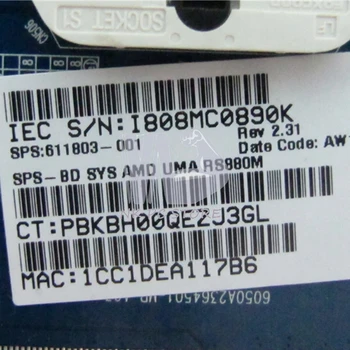 NOKOTION 611803-001 Placa de baza Pentru Hp 625 325 CQ325 Laptop placa de baza RS880M DDR3, cu acces Gratuit la CPU