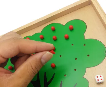 Noua Jucărie Din Lemn Copil Jucărie Educațională Montessori Jucării Măr De Învățare De Numărare Mare Cadou Transport Gratuit
