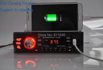 Noua Masina de 12V Radio FM Stereo, MP3 Audio Player Construit în Bluetooth Telefon mână liberă USB/SD /MMC Electronice Auto In-Dash 1 DIN dimensiune