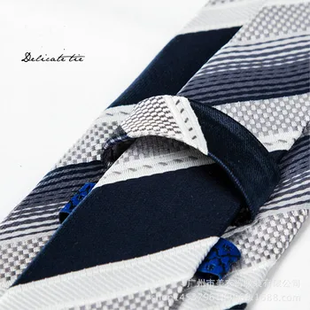 Noua Moda Cravata Domn Elegant Legături set de Nunta Petrecere de Ziua Legăturile stabilite cu Dungi de Mătase Gravata Slim Săgeată Cravată pentru Om Cadouri