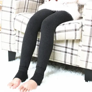 Noua Moda de Iarna Fete Jambiere Catifea Solid Cald Pantaloni Copii Copii Pantaloni Groase de 2-12 ani Vechi Fata Pantaloni