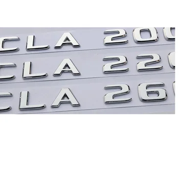 Noul Chrome Portbagaj Litere Insigna Emblema Embleme Autocolant pentru Mercedes Benz C63 C300 E300 GLE43 GLA220 CLA260 GLE400 4MATIC AMG 2017