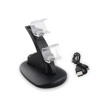 Noul Portabil LED Dual USB Charging Dock Station Stand Incarcator+8pcs Îmbunătățită Thumbstick Capace pentru PS4 PS4 PS4 Slim Pro Controller
