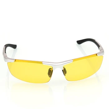 Nouă Bărbați Polarizat de noapte viziune ochelari de cal Galben Lentile Anti-Orbire moda ochelari de Soare de Conducere oculos de visao noturna 9530