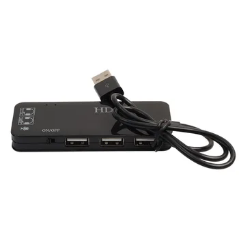 NOYOKERE Vânzare Bună SB 2.0 Hub CU 3 Porturi USB 2.0 + Căști + Microfon Porturi Adaptor de Sunet 7.1 CH Multi Porturi Splitter plăci de Sunet
