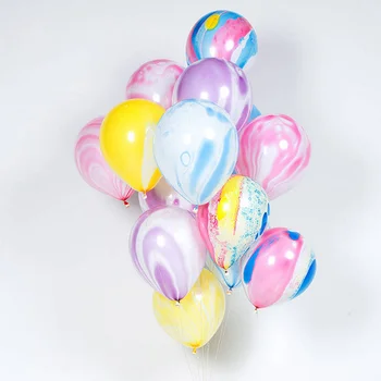 Nunta Decor Baloane Agat Marmură curcubeu Balon 100buc 12inch Petrecere decoratiuni cadouri pentru copii globos