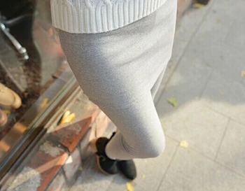 O singură Bucată Fusta Jambiere Pentru Femei de Moda Solid Slim Legging Slab Slab Pantaloni Fuste Gri Negru DD8008