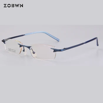Ochelari fără ramă cadru bărbați miopie calculator optic cadru șuruburi ochelari de vedere femei oculos de grau tocilar gafas rețetă super light