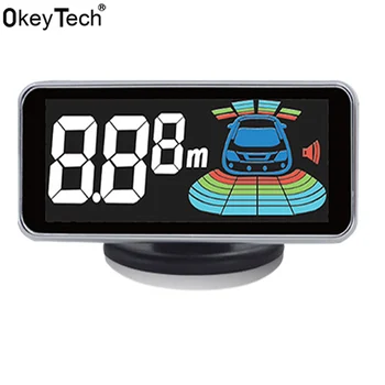OkeyTech Nou Digital cu LED Parktronic Auto Senzor de Parcare Cu 4 Senzori de Rezervă Inversarea Radar Detector Masina de Asistență la Parcare Sistemul de Alarmă
