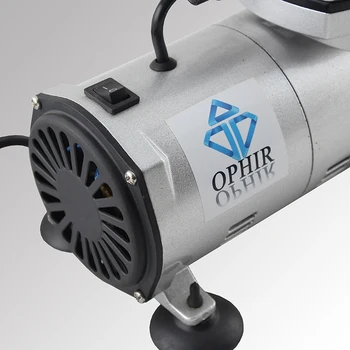 OPHIR 2 Kit Aerograf cu 110V 220V Compresor de Aer cu Spray cu Vopsea Pistol pentru Vopsea de Corp Art Model Hobby Tort de Decorare _AC089+004+072