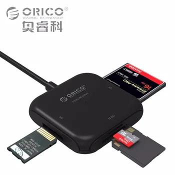 ORICO 4 în 1 USB3.0 Card de Memorie Cititor de Micro Extensia Antete CardReader pentru TF, SD, MS, CF Adaptor Super Viteza pentru Calculator Telefon
